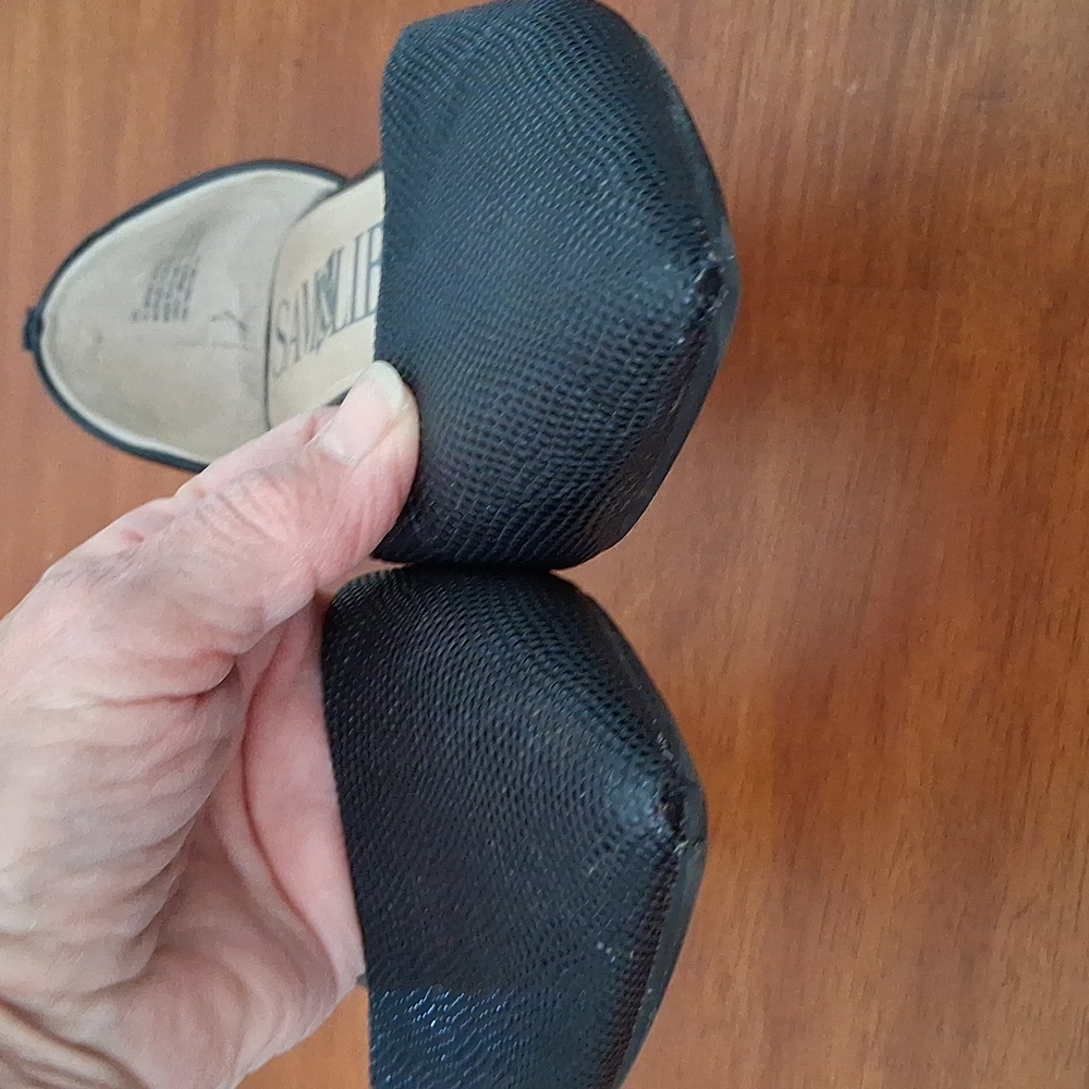 Sam & Libby Black Pointed Toe D'orsay Flats Vegan Sz 8.5M - Picture 4 of 7